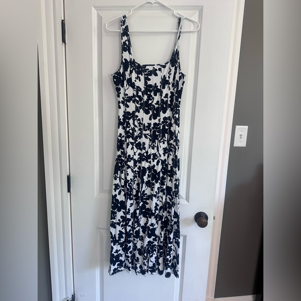 NWT Ann Taylor LOFT Navy Floral Dress